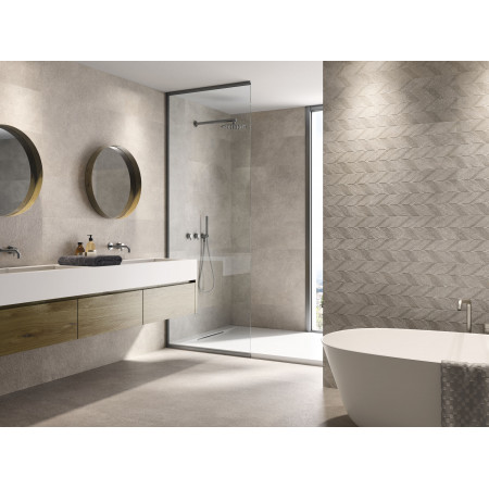 Керамогранит Asphalt Off White Rect R10 80x80