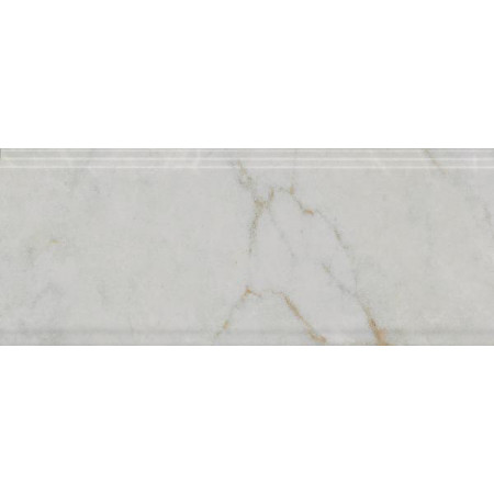 Плитка BDA025R Бордюр Серенада белый глянцевый обрезной 30x12