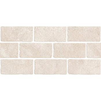 Керамогранит BR022T Бордюр Роверелла бежевый светлый мозаичный 34,5x14,7x0,9