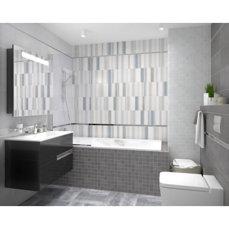 Мозаика MM34042 Декор Depo мозаичный серый 25х25