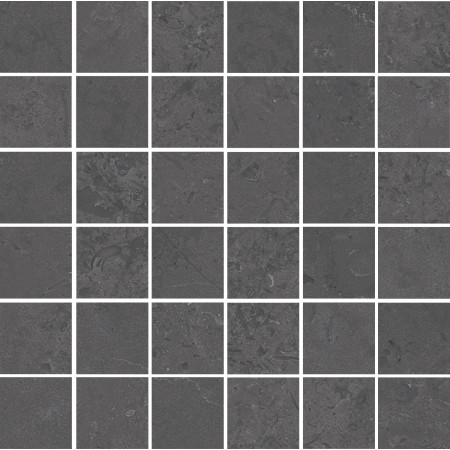 Мозаика DD2051/MM Декор Про Лаймстоун серый темный матовый мозаичный 30х30