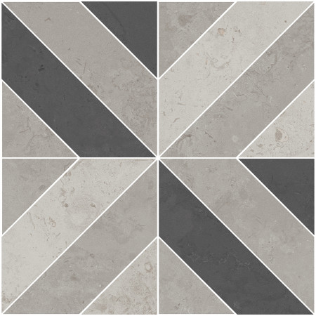 Керамогранит ID124T Декор Про Лаймстоун серый матовый 60х60