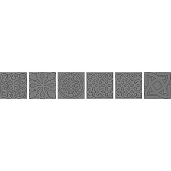 Керамогранит K076622 Enigma уголок серебряный 5x5