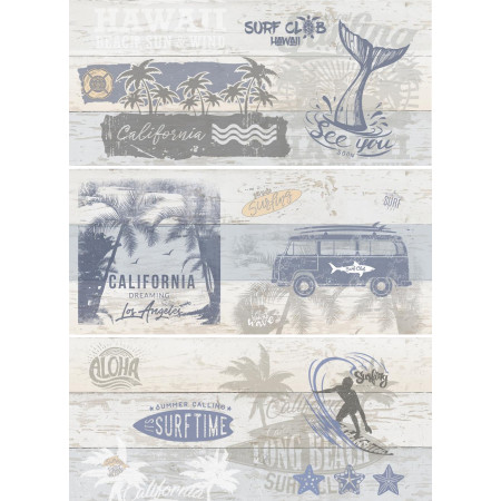 Плитка SRG451D Surf Многоцветный 44*20