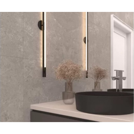 Керамогранит Capri Gris серый сатинированный карвинг 60x120