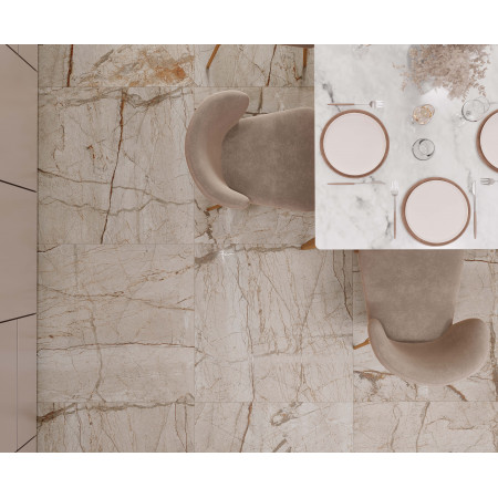 Керамогранит Pulsar Beige Карвинг 80х80