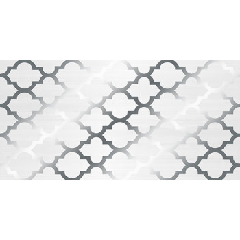 Плитка Декор Бухара люстр серый 25х50