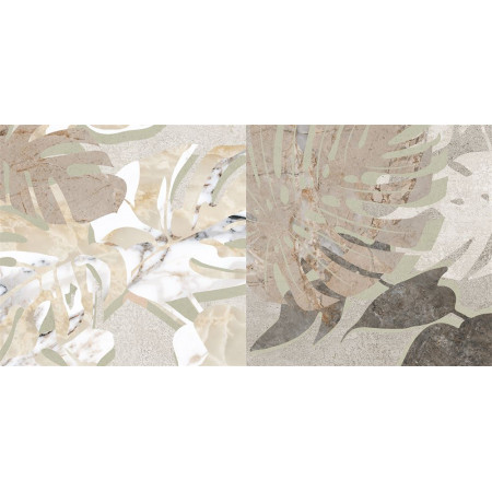Керамогранит K949798LPR01VTEP Marble-Beton Декор Цветочный Лаппато R9 Ректификат 30x60x0,9