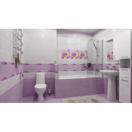 Плитка Бордюр стеклянный Monocolor Ral 4005 2х40