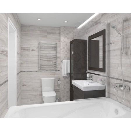 Плитка Woody серый узор 25х75