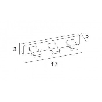Крючок для ванной INDA LEA A1820CNE