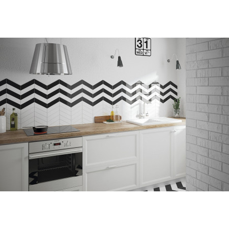 Керамогранит 23206 Chevron Marron Mate Left 9x20,5