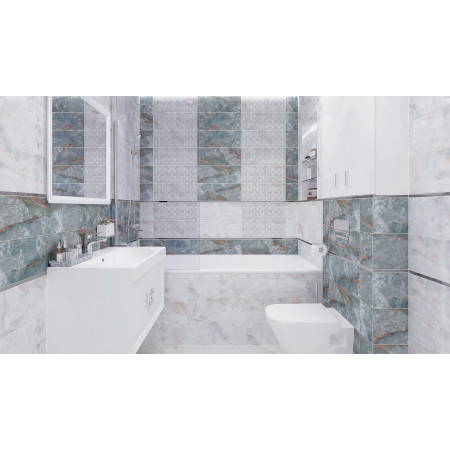 Плитка Iceberg Декор голубой 20х50