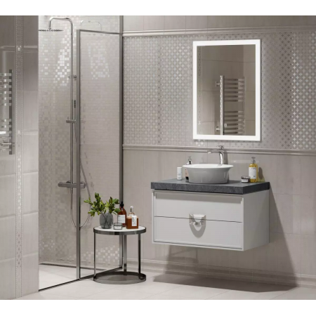 Плитка FMD038 Плинтус Туф бежевый светлый глянцевый 10х20