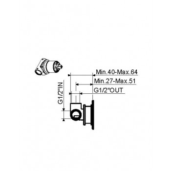 Внутренняя часть смесителя для душа Plumberia Selection INT1135