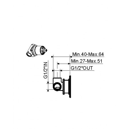 Внутренняя часть смесителя для душа Plumberia Selection INT1135