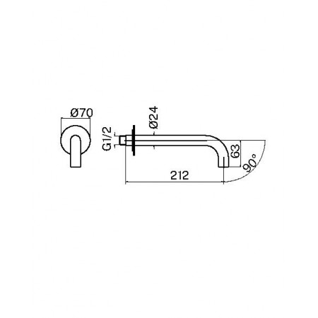 Излив Plumberia Selection SPT0058CR