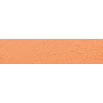Керамогранит UF026R (насыщенно-оранжевый моноколор) рельефный ректифицированный 120х29,5