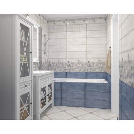 Плитка MA2S041DT Majolika Blue вставка A 20x60