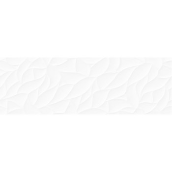 Плитка GOU052 Glory рельеф белая 25x75
