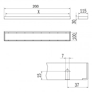 Рейлинг для аксессуаров INDA INDISSIMA BARRA A8883ANS