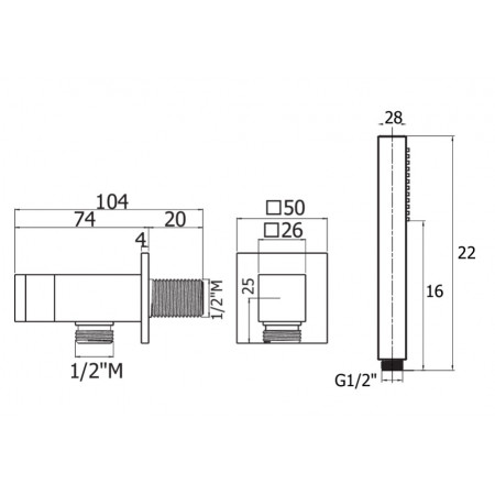 Душевой комплект Plumberia Selection HST3108NO