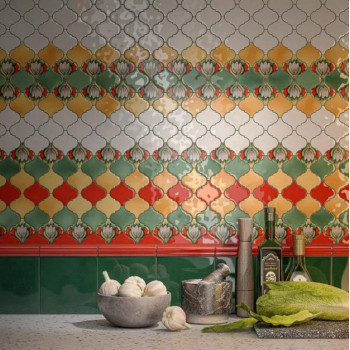 Плитка VT/A585/65000 Арабески Тоскана 9 глянцевый 6,5x6,5