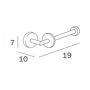 Держатель туалетной бумаги INDA FORUM A36250CR