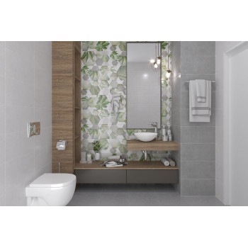 Плитка 34085 Focus серый узор 25х50