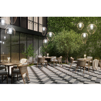 Керамогранит VT/A295/SG1544N Декор Фреджио 2 черно-белый 20x20x8