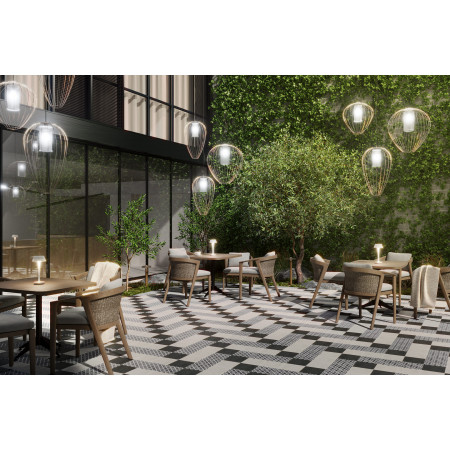 Керамогранит VT/A295/SG1544N Декор Фреджио 2 черно-белый 20x20x8