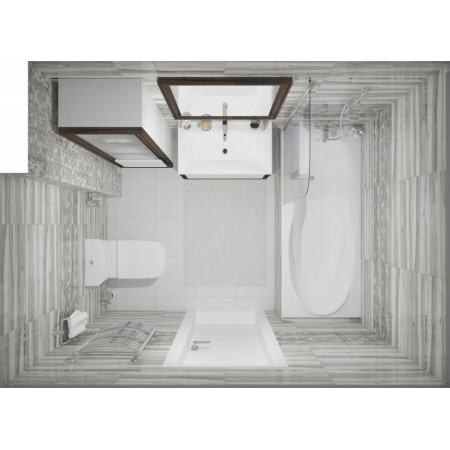 Плитка Декор Grace Fancy серый 20х60