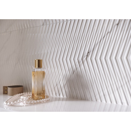 Керамогранит O-CCH-GGA394 Carrara Chic шеврон B светло-коричневый 22,1x89