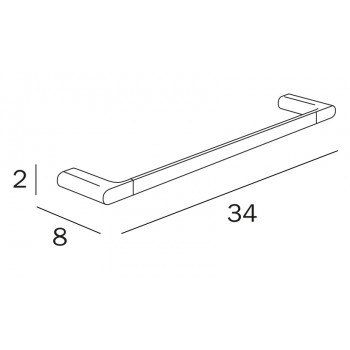 Полотенцедержатель INDA MITO A2018ANC