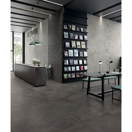 Керамогранит 610130004072 Millenium Black Battiscopa 7.2x60