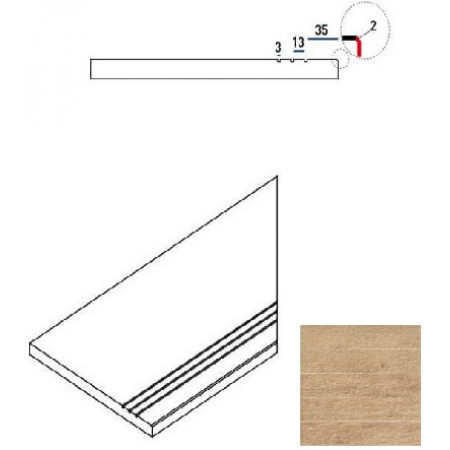 Керамогранит 620090000239 OLIVE BORDO GRIP DX 30x60