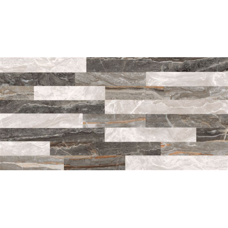 Керамогранит K946621LPR01VTEP Bergamo 3D Микс Декор Теплая Гамма Лаппато Ректификат 30x60x0,9
