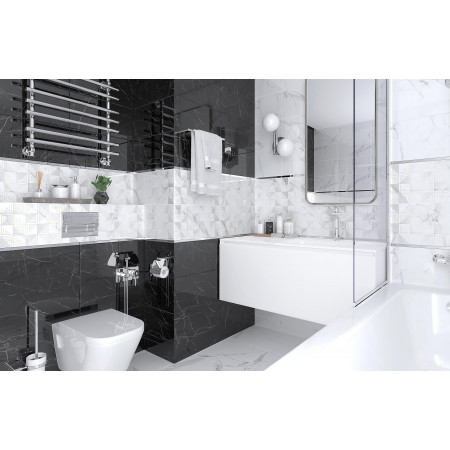 Плитка Декор Blondi белый 25х50