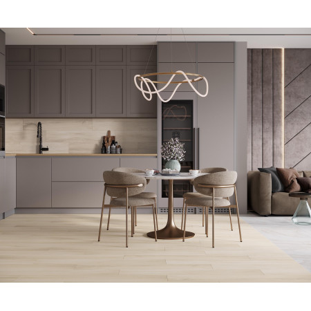 Керамогранит Tupelo Maple светло-серый структурный 20x120