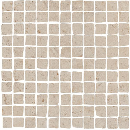 Мозаика MBS005 Про Лаймстоун Спакко мозаичный бежевый матовый 20х20
