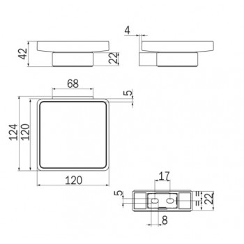 Мыльница INDA INDISSIMA A88110NE21