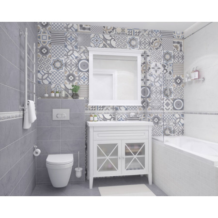 Мозаика MM11187 Декор Rock мозаичный серый 20х60