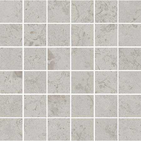 Мозаика DD2053/MM Декор Про Лаймстоун серый светлый матовый мозаичный 30х30