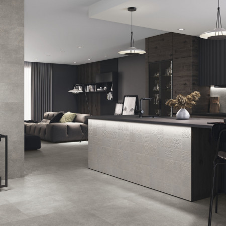 Плитка Craft Asphalt Off White Rect 40x120