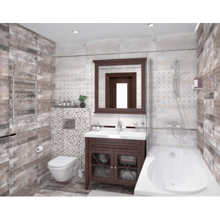 Мозаика Мозаика Extra серый+белый 30х30