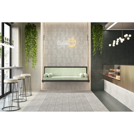 Керамогранит VT/A297/SG1544N Декор Фреджио 4 черно-белый 20x20x8