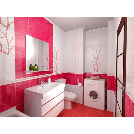 Плитка 86 Карандаш белый блестящий 25*2