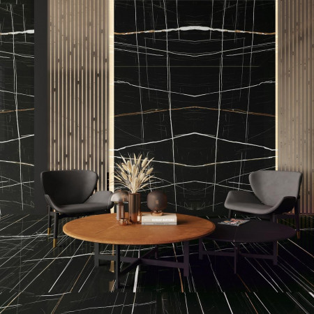 Керамогранит SG072902R6 Сахара Блэк обрезной лаппатированный 119.5x320х6