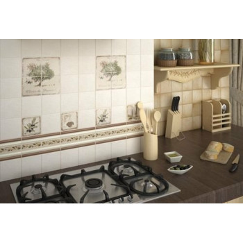 Плитка POE003 Карандаш бисер красный 20*1,35