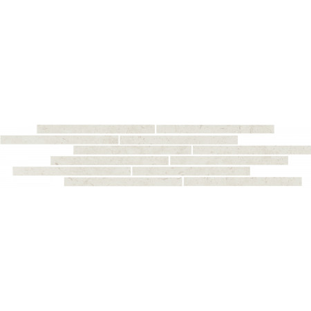 Мозаика T025/11205 Декор Карму мозаичный бежевый светлый матовый 75х15